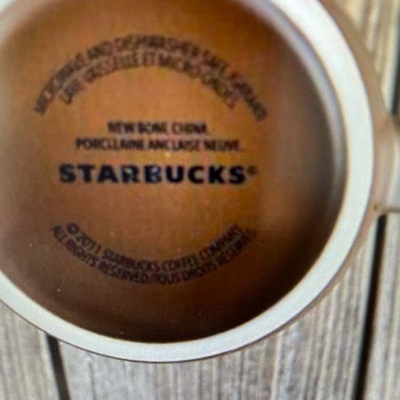 Starbucks 2011 Split Tail Mermaid Copper Siren Coffee Mug 12 oz Bone China NWOT - Picture 6 of 9